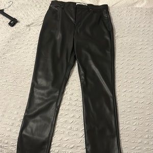 Sam Edelman high rise skinny ankle faux leather pants